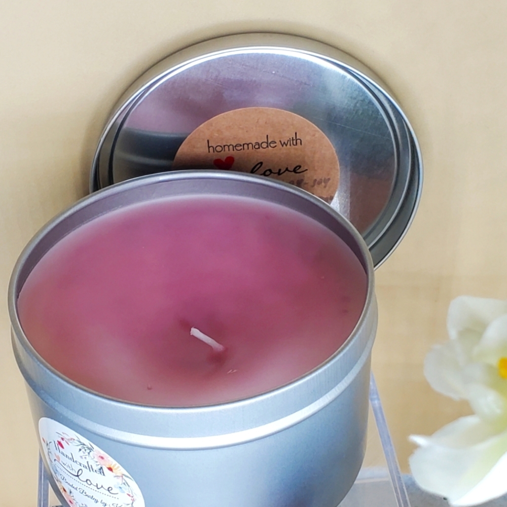 12 oz Soy candle In Butt Naked scent